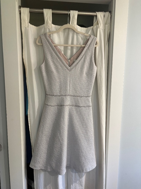 Reiss Dresses & Skirts - Reiss White Textured V‑Neck Mini Dress